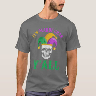 T-shirt Son Mardi Gras Yall Tee Mardi Gras Party Mask Coût