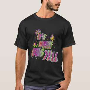 T-shirt Son Masque Mardi Gras Yall-Mardi Gras