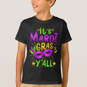 T-shirt Son Masque Mardi Gras Yall Mardi Gras Party