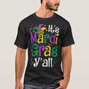 T-shirt Son Masque Mardi Gras Yall Mardi Gras Party