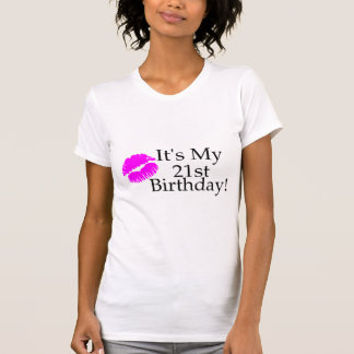 T-shirt Son mon 21ème anniversaire (baiser)