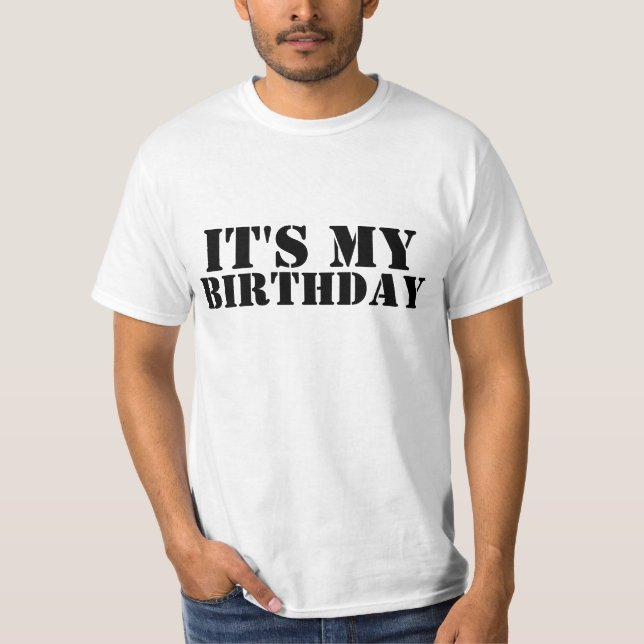 T-SHIRT SON MON ANNIVERSAIRE (Devant)