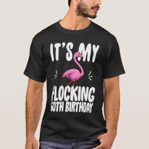 T-shirt Son My Flocking 60e anniversaire Flamant rose rose