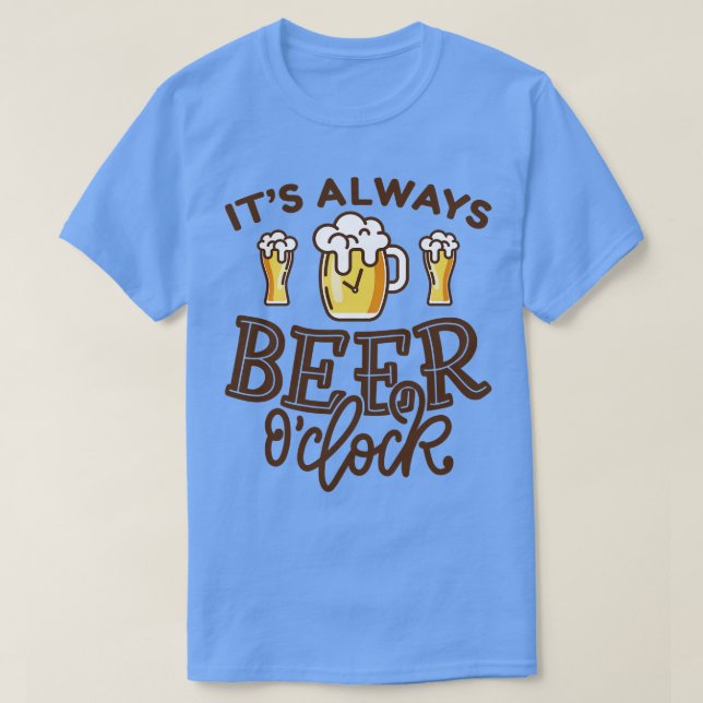 T-shirt Son OClock 1 toujours bière (Design devant)