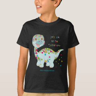 T-shirt Son Ok To Be Different - girafe - 02 Avril