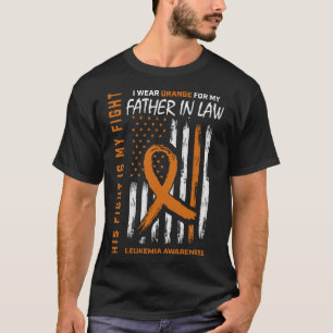 T-shirt Son Père Orange De La Lutte Contre La Leucémie
