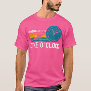 T-shirt Son Plongée Dans L'Horloge Quelque Part Drôle Plon