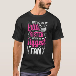 T-shirt Son Plus Grand Fan Drumline Soeur Fier Drumline Si