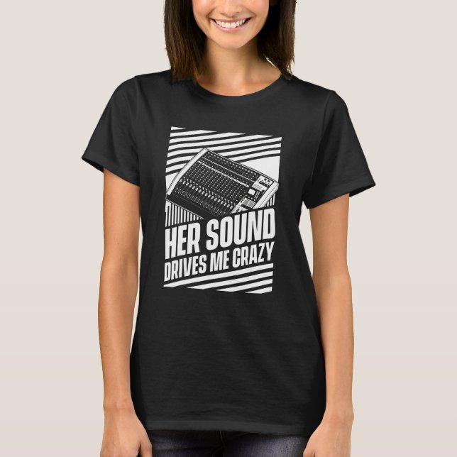 T-shirt Son Son M'ensorcelle Ingénieur du Son de Studio H (Devant)