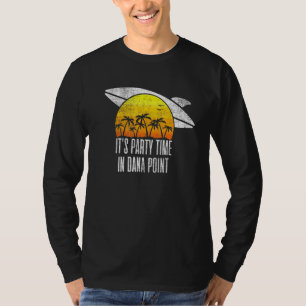 T-shirt Son Temps De Fête À Dana Point Beach Tourisme Retr