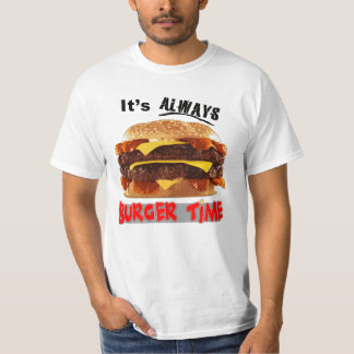 T-shirt Son toujours temps d'hamburger