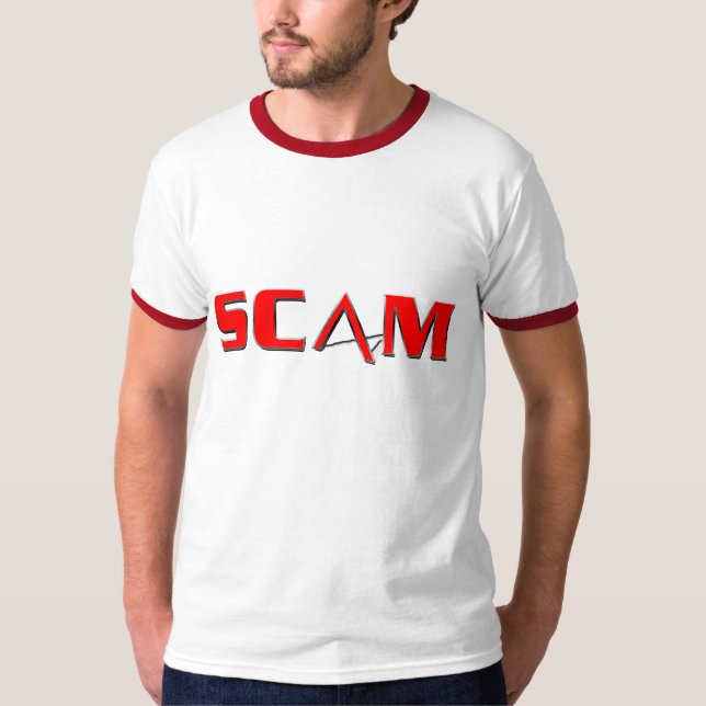 T-shirt Son tout une ESCROQUERIE (Devant)