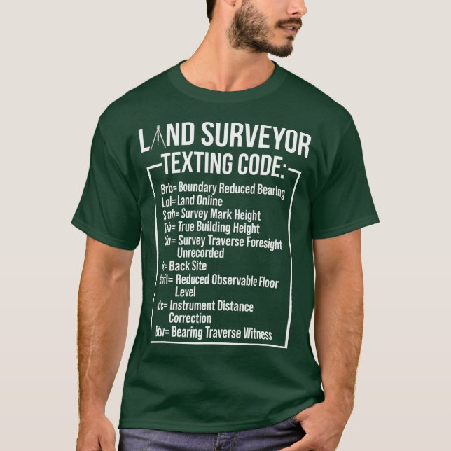 T-shirt Sondage Terrestre Textes Drôle Surveyor Cadeaux (Devant)