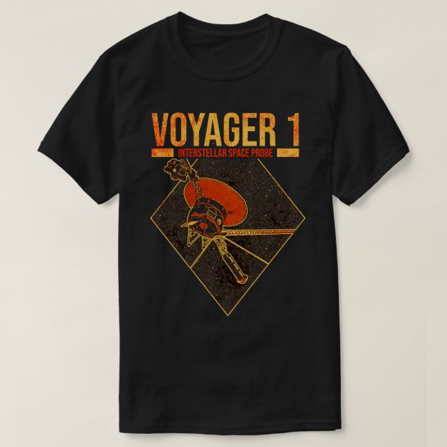T-shirt Sonde spatiale interstellaire Voyager 1 (Design devant)