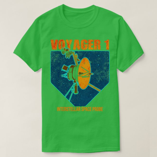 T-shirt Sonde spatiale interstellaire Voyager 1 (Design devant)
