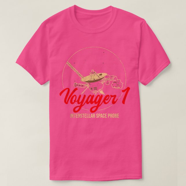 T-shirt sonde spatiale interstellaire Voyager 12 (Design devant)