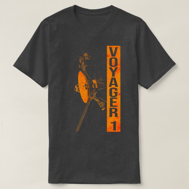 T-shirt sonde spatiale interstellaire Voyager 14 (Design devant)