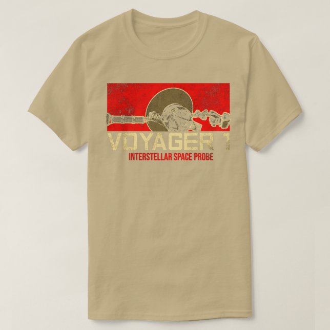 T-shirt sonde spatiale interstellaire Voyager 14 (Design devant)