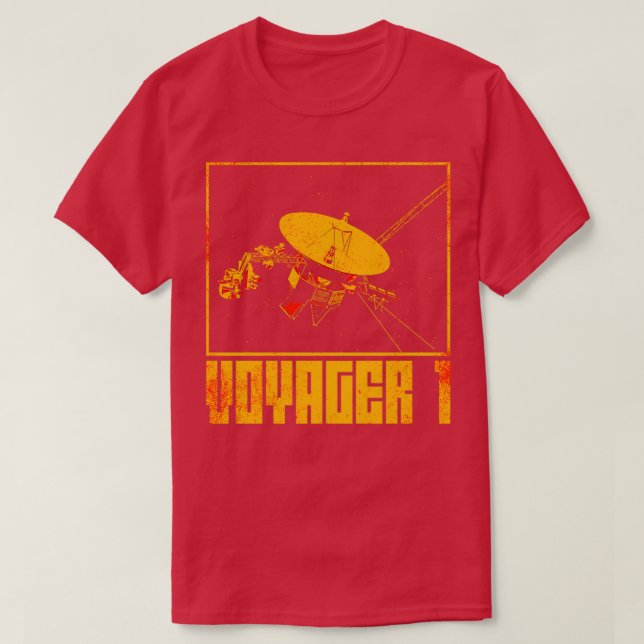 T-shirt sonde spatiale interstellaire Voyager 16 (Design devant)
