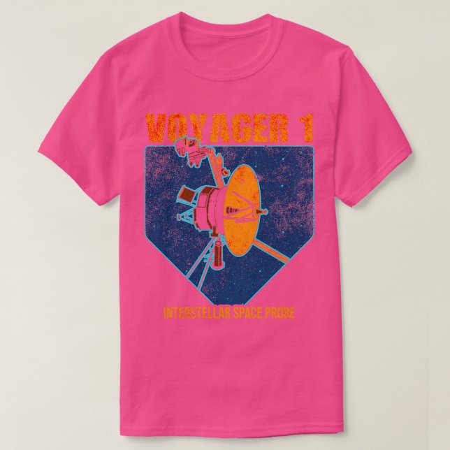 T-shirt sonde spatiale interstellaire Voyager 19 (Design devant)