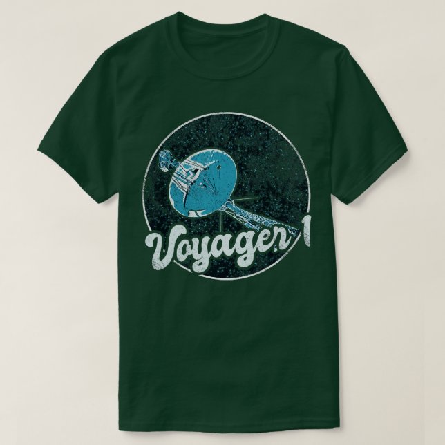 T-shirt sonde spatiale interstellaire Voyager 1 2 (Design devant)