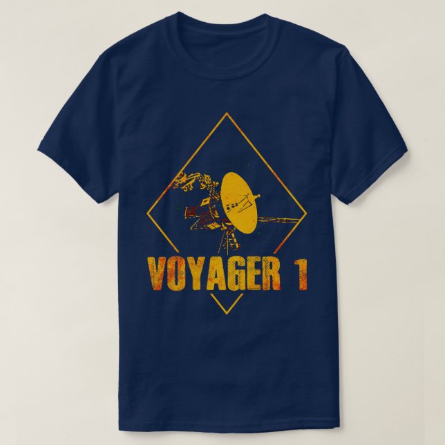 T-shirt sonde spatiale interstellaire Voyager 1 3 (Design devant)
