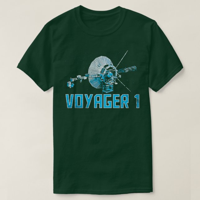 T-shirt sonde spatiale interstellaire Voyager 1 8 (Design devant)