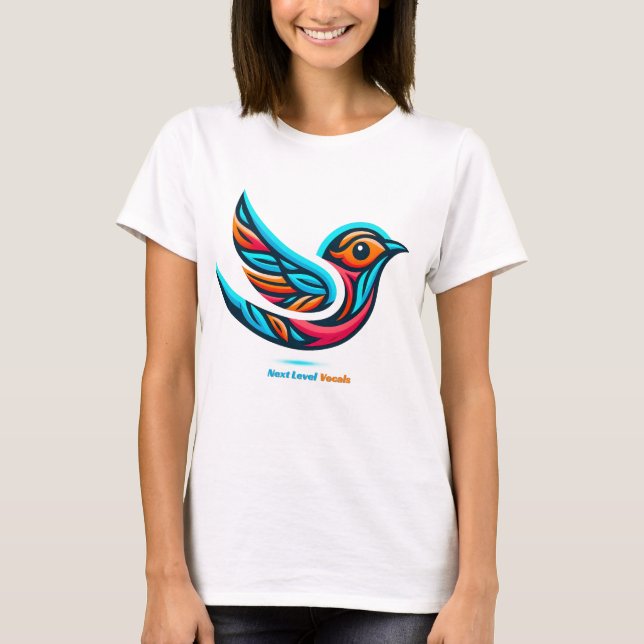 T-shirt Songbird Nightingale avec texte Prochain niveau Vo (Devant)