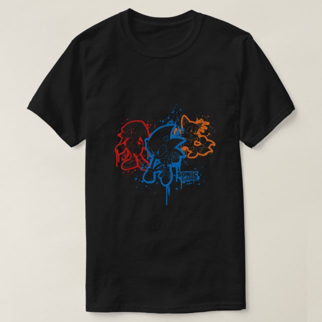 T-shirt Sonic Friends Spray Paint (Design devant)