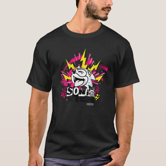 T-shirt Sonic le Hérisson Punk Sonic (Devant)