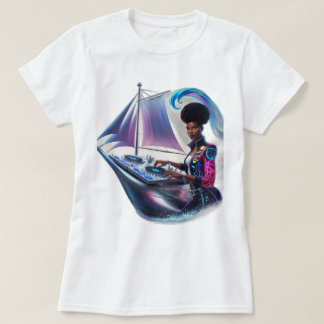 T-shirt Sonic Navigator : DJ Pilote À Travers Les Soundwav