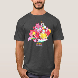 T-shirt Sonic Racing CrossWorlds Amy Decal vintage