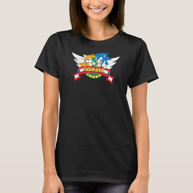 T-shirt Sonic & Tails Classic Emblem (Devant)