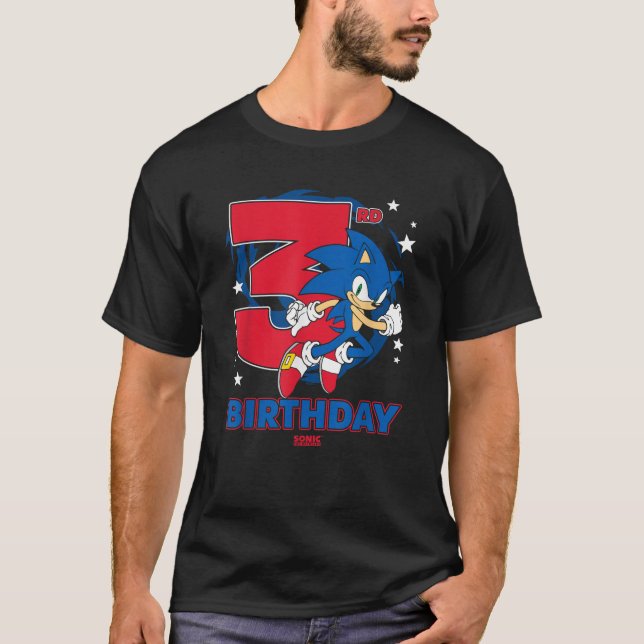T-shirt Sonic The Hedgehog 3e anniversaire Epic Sonic Big  (Devant)