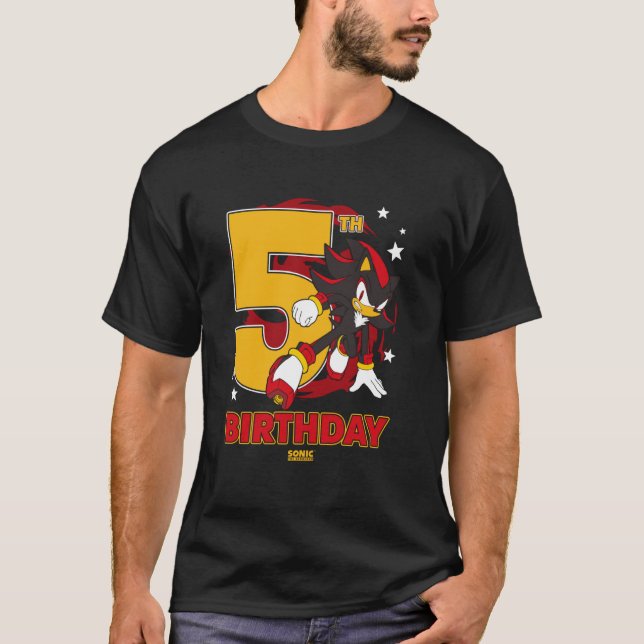 T-shirt Sonic The Hedgehog 5th Birthday Epic Shadow Big Ch (Devant)