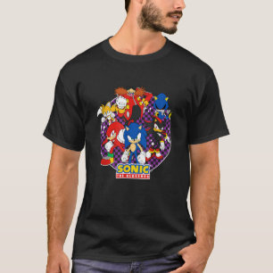T-shirt Sonic The Hedgehog Heroes Villains Portrait épique