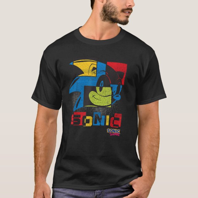 T-shirt Sonic the Hedgehog Sonic Désaligner (Devant)