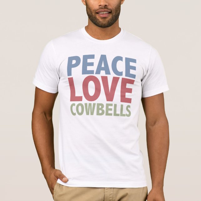 T-shirt Sonnailles d'amour de paix (Devant)