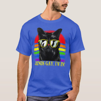 T-shirt Sonne Gay Im Dans LGBT Cat Pride Mois