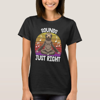 T-shirt Sonne Juste À Droite Lazy Sleepy Head Sloth Loth W