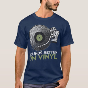 T-shirt Sonne Mieux Sur Vinyle Rétro Platine Vinyle
