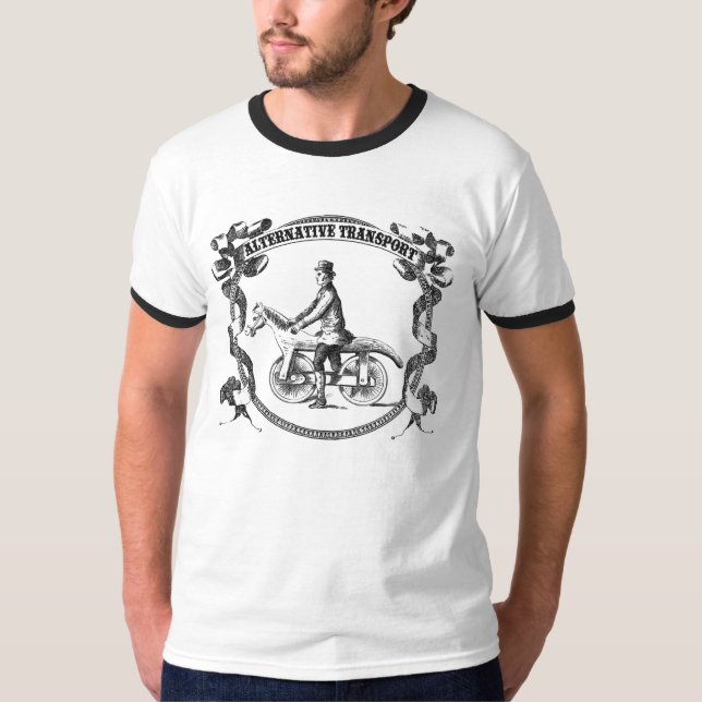T-shirt Sonnerie alternative de Cheval-cycle de transport (Devant)