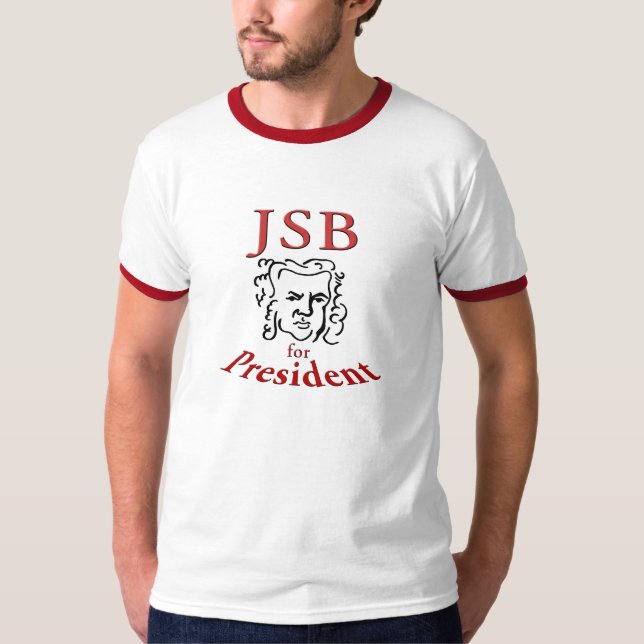 T-shirt sonnerie Bach pour Président (Devant)