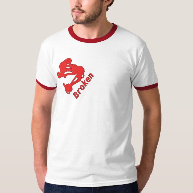 T-shirt Sonnerie cassée de Singlespeed (Devant)