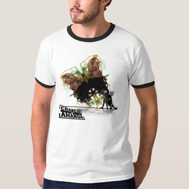 T-shirt Sonnerie de papillon de Charlie et d'Amanda (Devant)