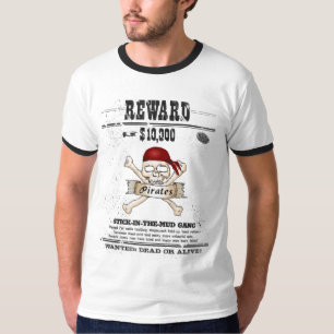 T-shirt Sonnerie morte de pirates ou vivante Recherchée d