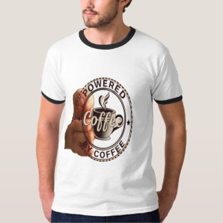 T-shirt Sonnerie Rétro "Alimenté par le Café"