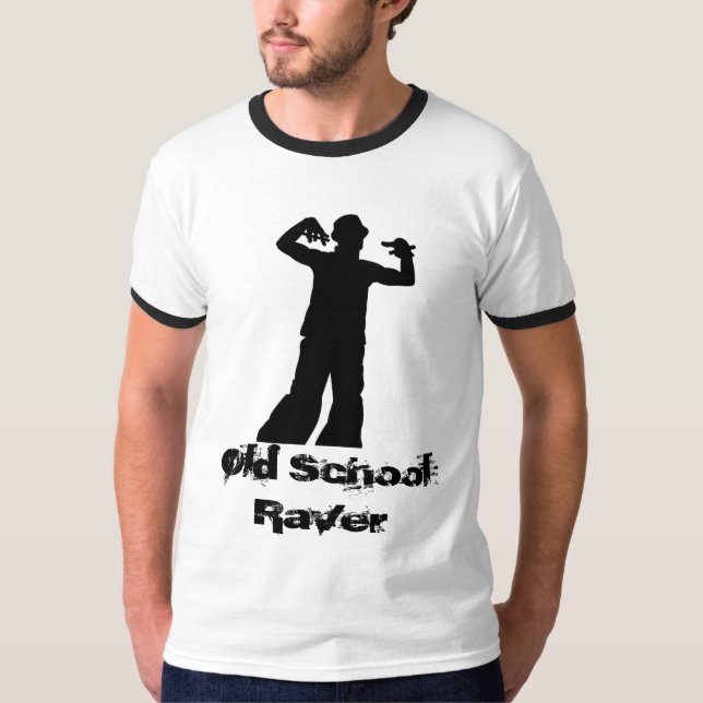 T-shirt Sonnerie T de fêtard de vieille école (Devant)