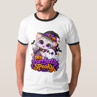 T-shirt sonnette chat d'Halloween parfaitement eff