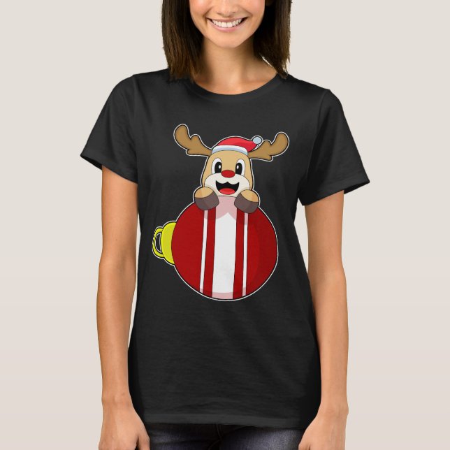 T-shirt Sonnette de Noël Reindee (Devant)